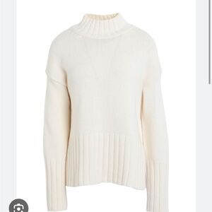 Barbour Cream Turtleneck Sweater